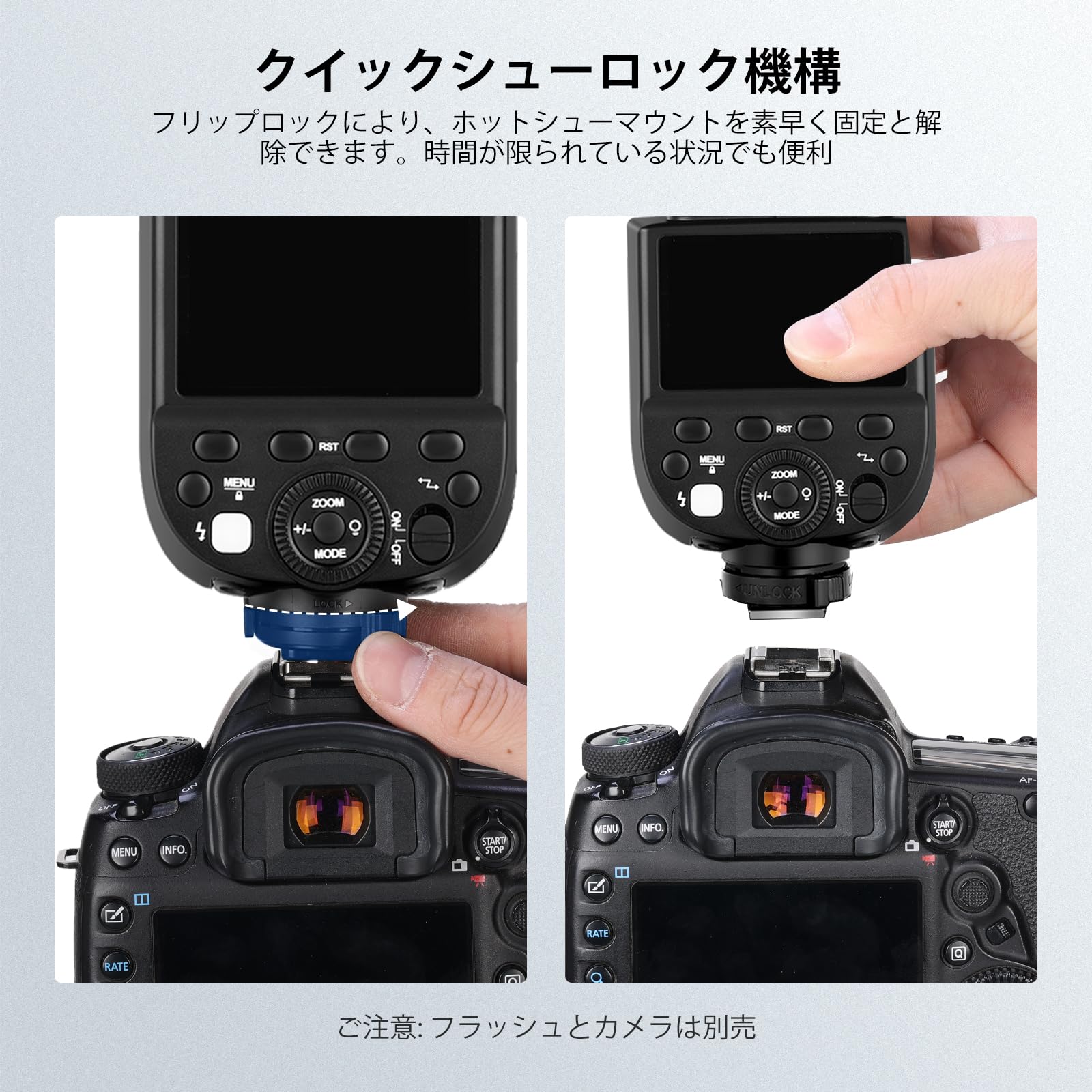 Amazon | NEEWER ホットシュー交換品 Z1-Sラウンドヘッドフラッシュ